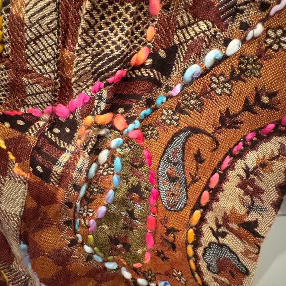 John Mark Multicolor Patchwork Cardigan NWT - image 7